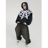 Distressed white spiderweb 3.0 hoodie