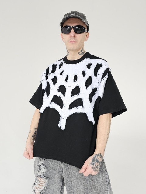 Czarny tees spiderweb 3.0