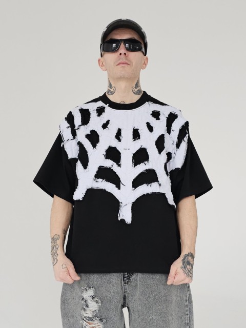 Czarny tees spiderweb 3.0