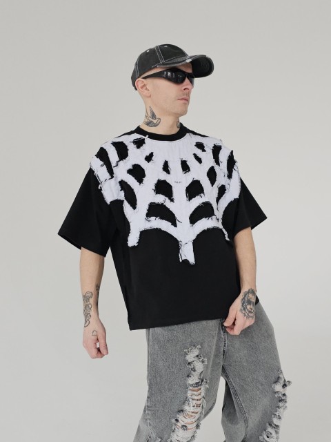 Czarny tees spiderweb 3.0