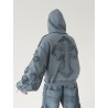 Broken Faith destroyed hoodie graphite